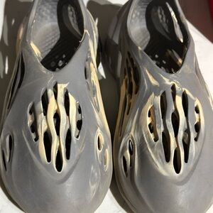 Yeezy Gray and Cream Sneakers